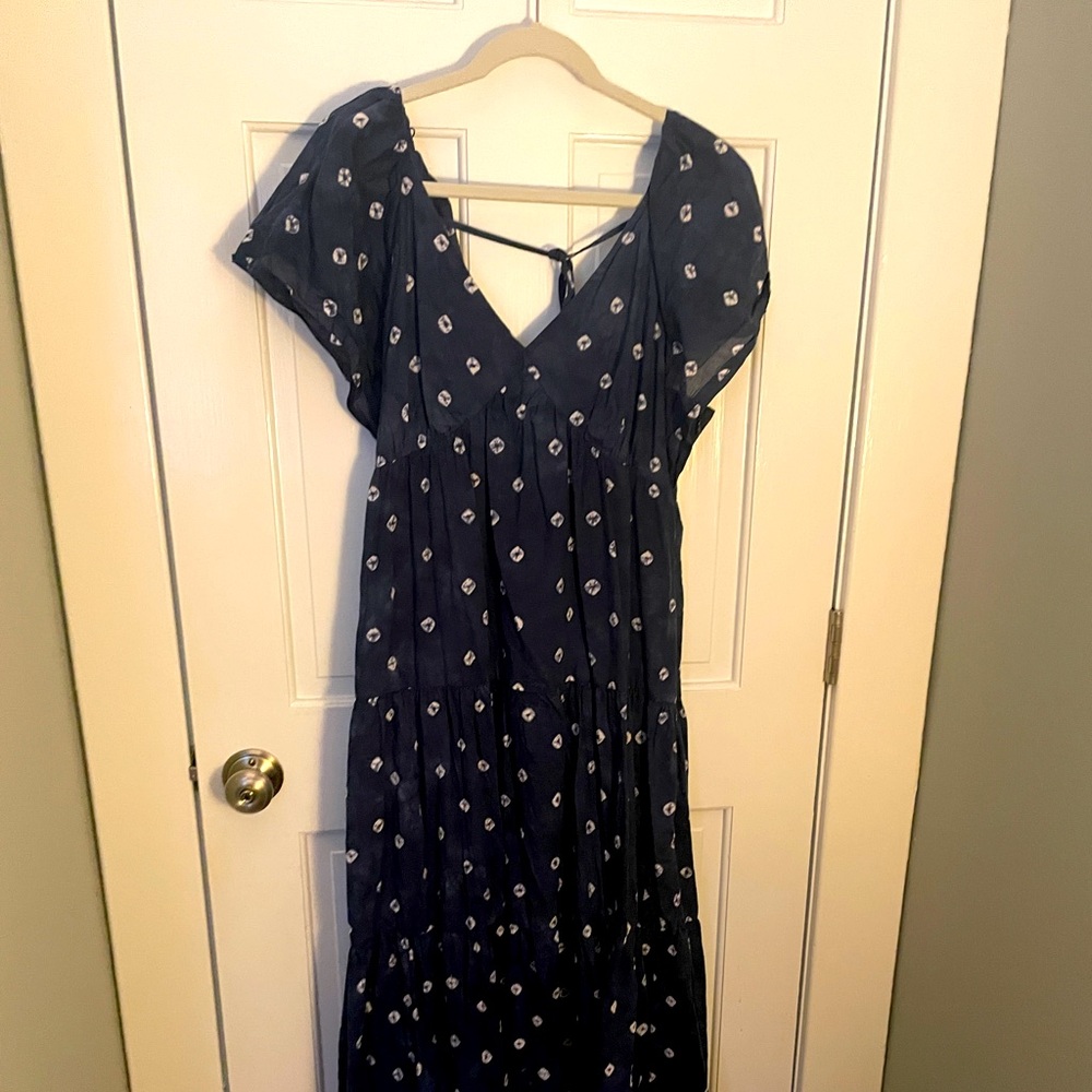 Madewell Navy Blue Maxi Dress